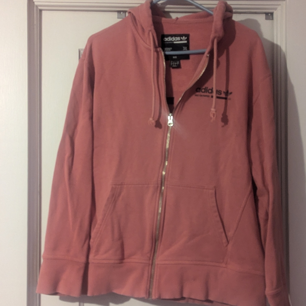 Adidas Women's Pink Hoodie Jacket
